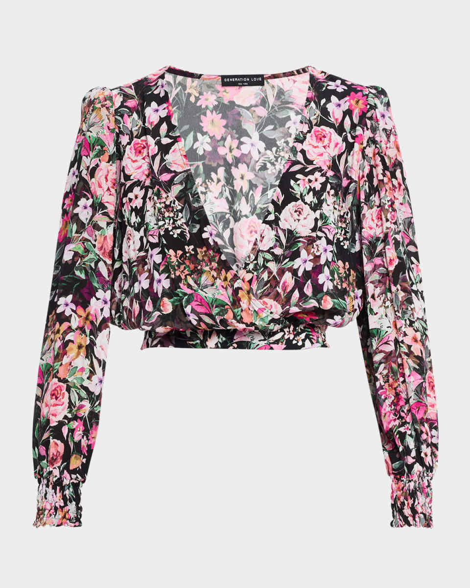 Avanna Floral Wrap Blouse
